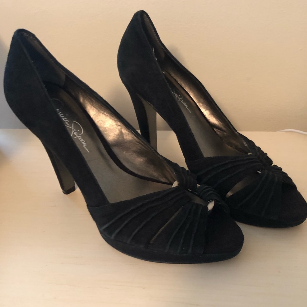 FIRST OF THE 10,000 made! Black velvet heel